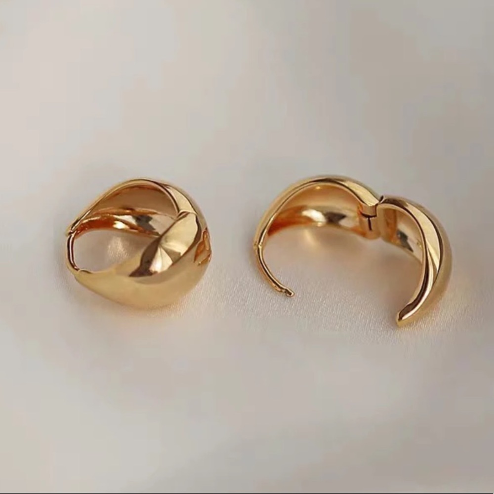 Huggie hoop earrings - Picture 2 of 3